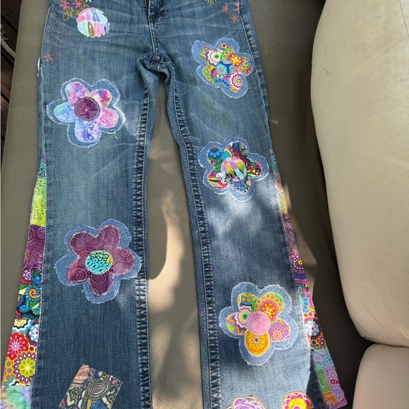Patchwork Hippie Jeans Handmade - Picture 5 of 10